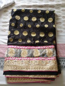 Gorgeous Georgette Like Vintage Black Saree