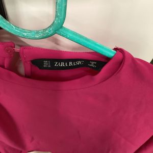Pink Tie-Waist Top