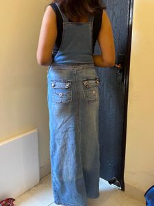 Y2K Denim Maxi Overalls