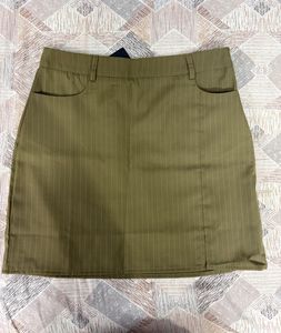 Pinstripe Mini Skirt