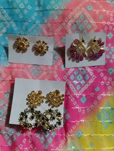 Set Of 4 Stud Earrings 💓