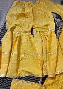Semi Stitched Gota Patti Suit Set