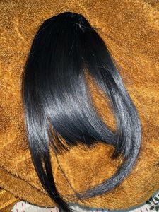 Black Clip-in Bangs Hair Piece