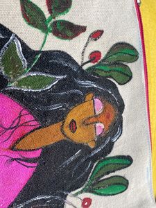 Meditation Canvas Tote Pouch