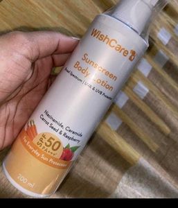 WishCare SPF50 Sunscreen Body Lotion