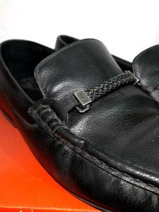 Men&#39;s Black Leather Loafers