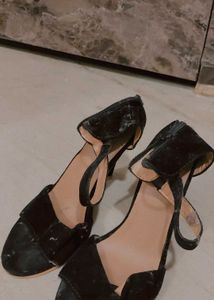 Black Heeled Sandals