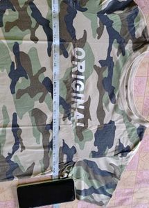 Camouflage Print T-Shirt Dress