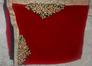 Double colour saree