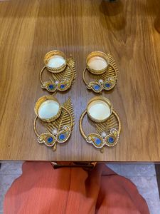 Peacock Candle Holders