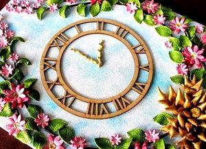Clay Art Clock Disign