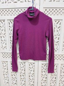 🎀Purple Turtleneck Top By FB Sister ()