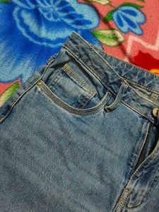 Wide Leg Denim Jeans