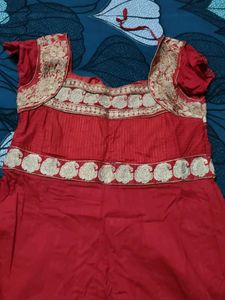 Elegant Red Ethnic Gown