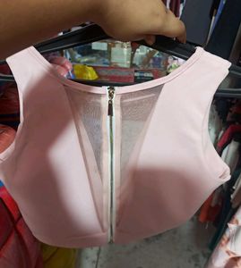 Pink Hot Deep Top Party Sexy Gym