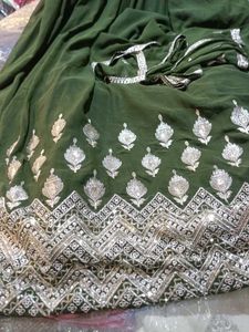 Elegant Green Embroidered Salwar Suit