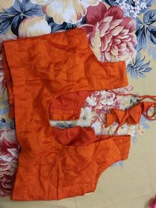 Pink Blouse And Orange Blous Combo