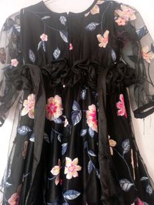 Baby Frock Emported Net Full Umbrella Ghere Up Dow