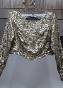 Metallic Crop Top