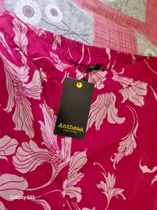 Pink Georgette Sharara Coord Set
