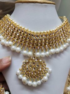 Kundan Pearl Neck Piece