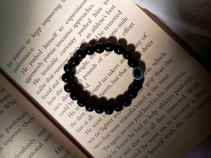 evil Black Beaded Bracelet