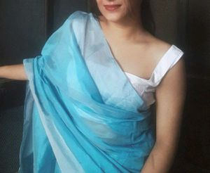 Elegant Blue Cotton Saree