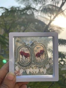 Rose Bud Preserved Jhumka