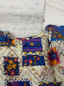 ✨ Stylish Detachable Kurti with Silk Jacket ✨