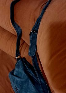 Mango Beaded Suede Sling