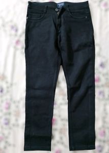 Kerebu Black Denim Slim Fit Jeans (Men)