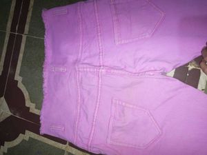 High Waist Pink Jeans