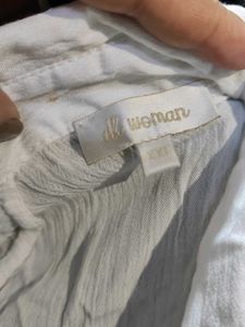 White Oversized Button-Down Shirt