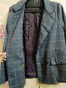 Checkered Blazer - Stylish &amp; Professional