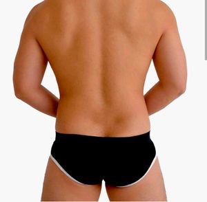 ORLVS Men&#39;s Briefs - Black w/ White Trim