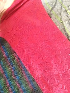 Slip-on Expandable  Red Blouse