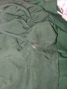 Green Puff Sleeve Top