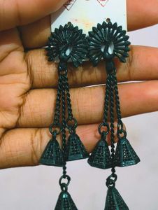Peacock Jhumki Earring