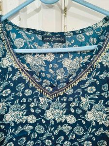 Jaipuri Blue Kurta Set