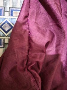 Mauve Kurta Set Cotton Silk