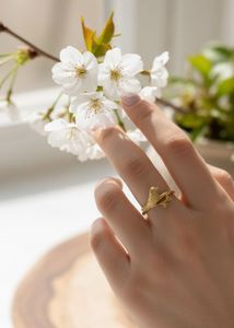 18kt Gold plated Bird Ring