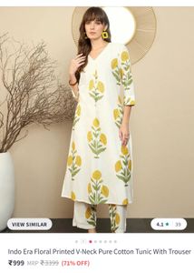 Floral Print Kurta Set