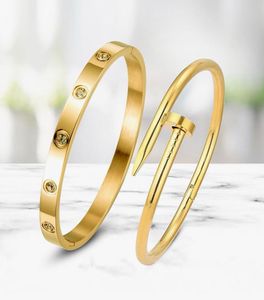 Nail And Band Bracelet (Stack Of Two)🎀🎀