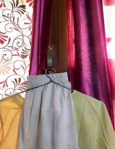Attractive Kurta With Plazo Having Net Lace