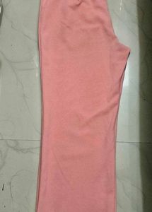 Pink Wide Leg Korean Pants