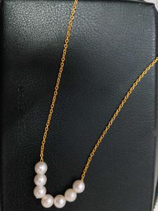 Pearl Gold Chain Necklace