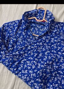 Blue Floral Print Shirt