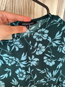 CHEMISTRY- Green Coloured Top With Half Sleeves