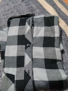 Black and White Flannel Shirt