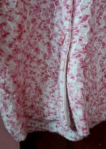 Floral Button-Up Cardigan in pink color